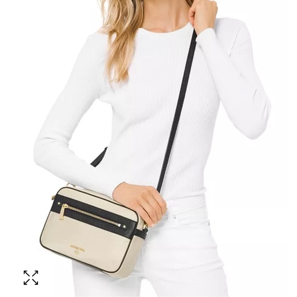 Michael Kors Geranium Jet Set Nylon Charm Large East West Crossbody Bag - Picture 5 of 5